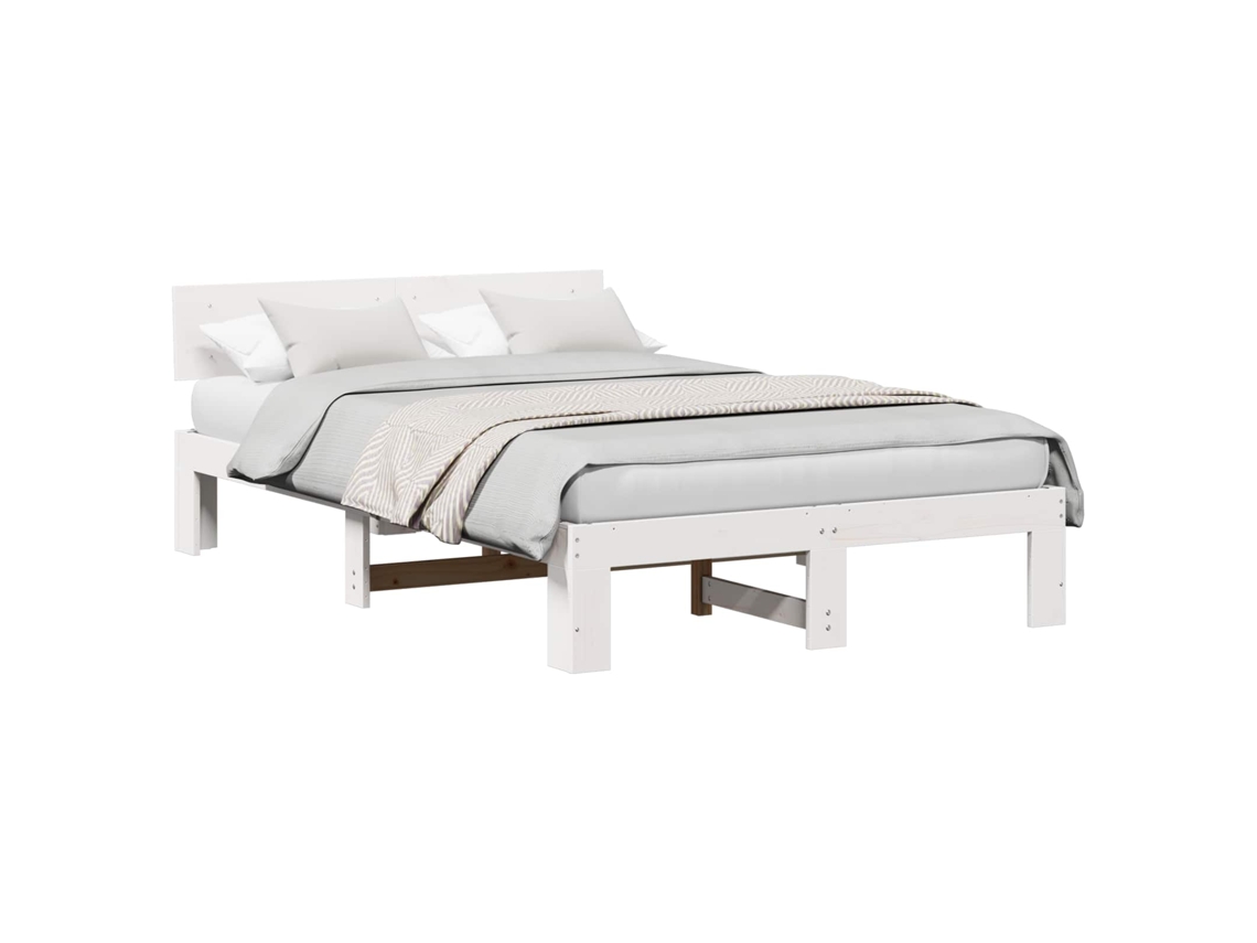 Estrutura da Cama com Cabeceira Branco 120 X 190 Cm MAISON EXCLUSIVE