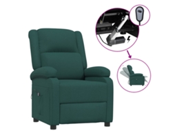 Electric Recliner Chair, Electric Recliner Chairs Vidaxl Verde Tecido