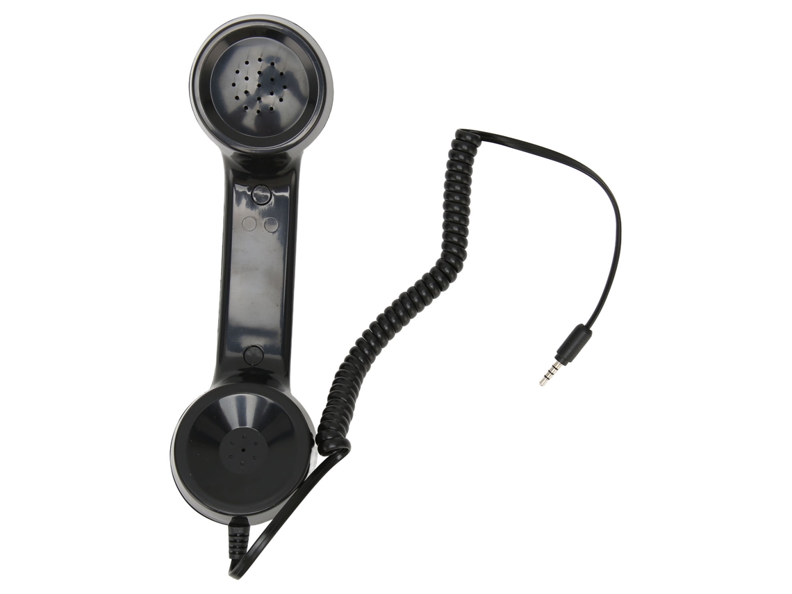 Telefone Retrô Multifuncional com Fone de Ouvido, À Prova de Radiação, para Celulares e Computadores, Preto AQUAFORGE