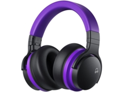 Fones De Ouvido Bluetooth Sem Fio E7 Basic C Roxos Com Cancelamento De Ruído Ativo Brilvibera