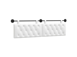 Conjunto 1 Cabeceira Suspensa Vidaxl Branco Tecido (170 X 55 X 7 Cm)