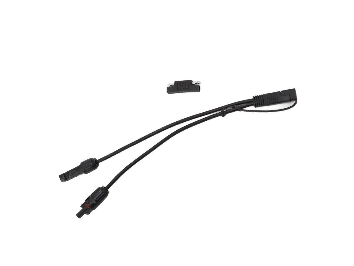 Cabo Adaptador De Painel Solar 10 Awg Para Sae, Cabo De Extensão Solar Sae Para Carros E Motocicletas, 0,35 M, Preto Olysi Shop