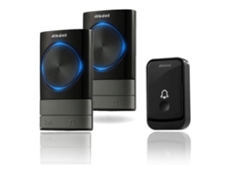 Campainha Sem Fio com 45 Melodias, 5 Níveis de Volume, À Prova Dágua Ip55, Alcance de 300 Metros, Flash Led e 2 Receptores de Tomada. Brilviber_ptg