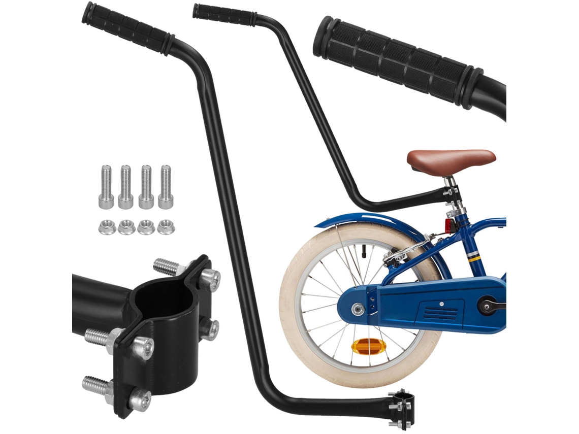 Guiador de Bicicleta para Crianças com Fixação de Espigão de Selim de 70 Cm Aprender a Pedalar em Segurança