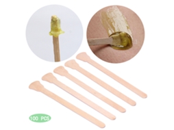 50/100 Palitos De Cera De Madera Pequeños Aplicadores Para Depilación Cejas Nariz Pelo