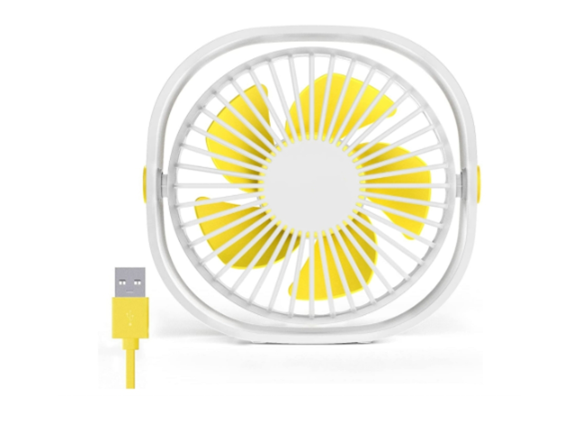Ventilador Mesa Usb 3 Velocidades 2021 Branco Yizhood