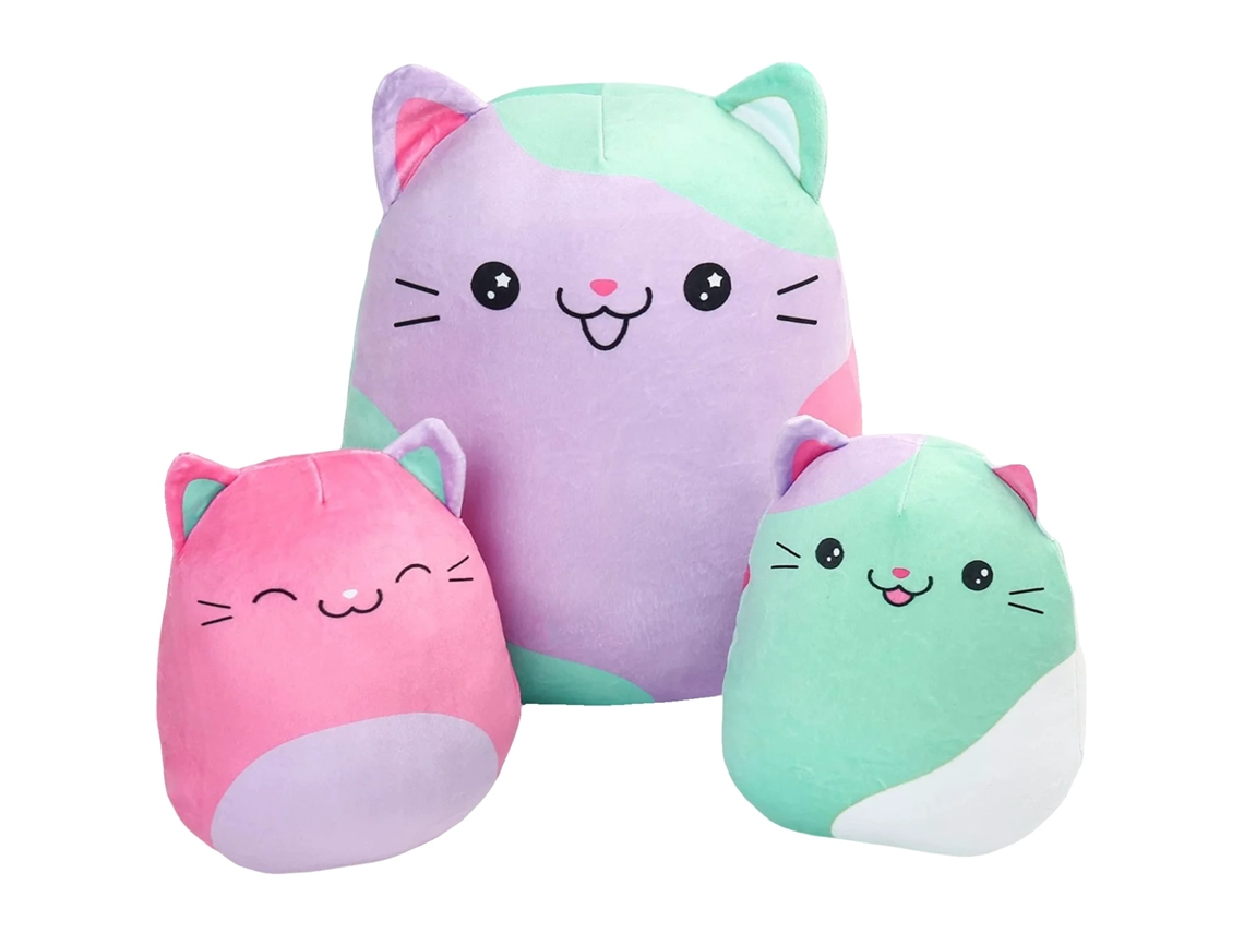 Conjunto De Gato De Pelúcia, Material Macio, Design Resiliente, Marrom