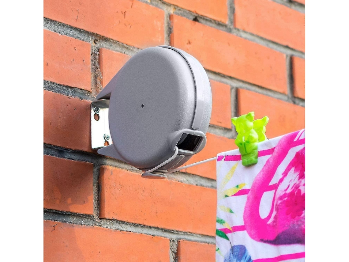 Varal Retrátil Lurelia, Automático, Extensível, De Parede, Para Interior E Exterior, Para Varanda, 12 M, 8 Kg Ref. L1371