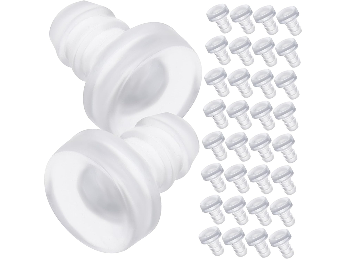 Mipcase Conjunto De 200 Peças Amortecedores Macios 5mm Para Móveis, Protetores Anticolisão Para Portas E Gavetas, Ideais