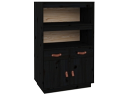 Highboard, Highboards Vidaxl Preto Madeira De Pinho (n/a)