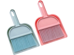 Conjunto De 2 Mini Vassouras E Pás Lixo Portáteis Para Mesa, Pp