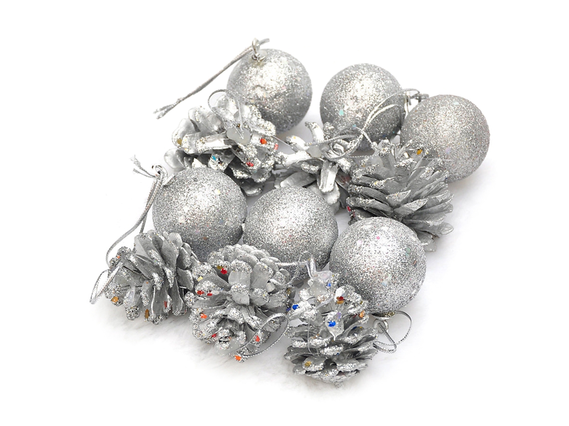 Bolas De Pinheiro Decorativas Natalinas Para Decorar E Adornar