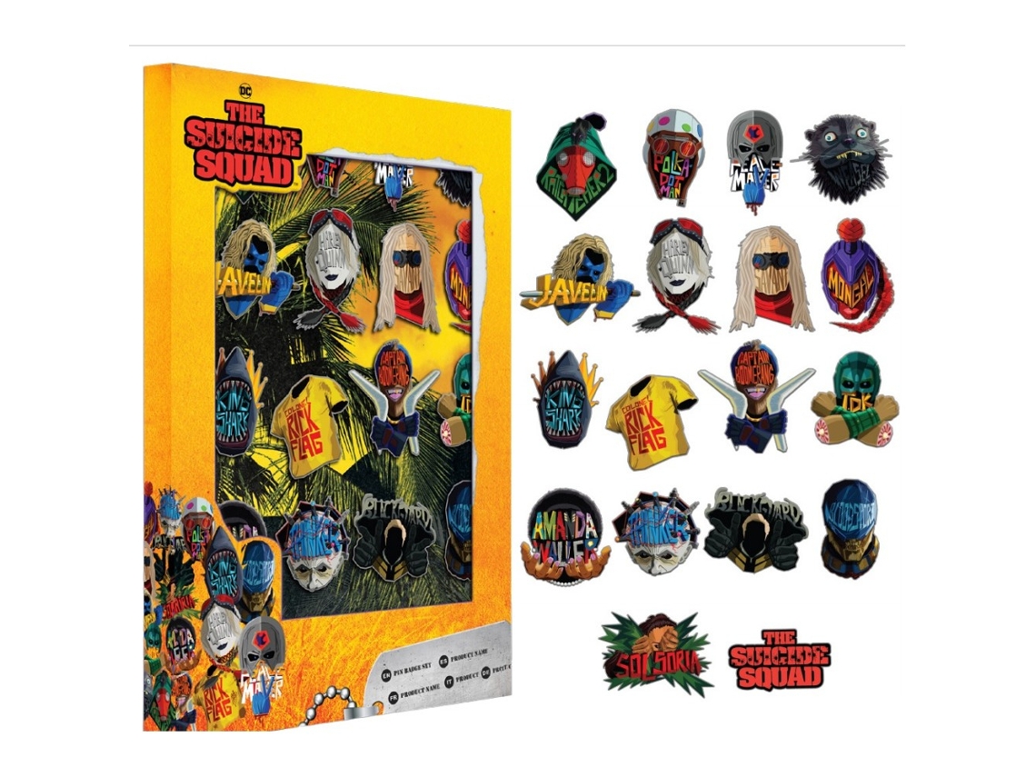 Conjunto De Pins Do Esquadrão Suicida Da Dc Comics 84339