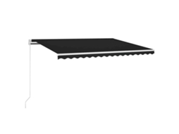 Toldo retrátil VIDAXL Anthracite Alumínio (450x300 cm)