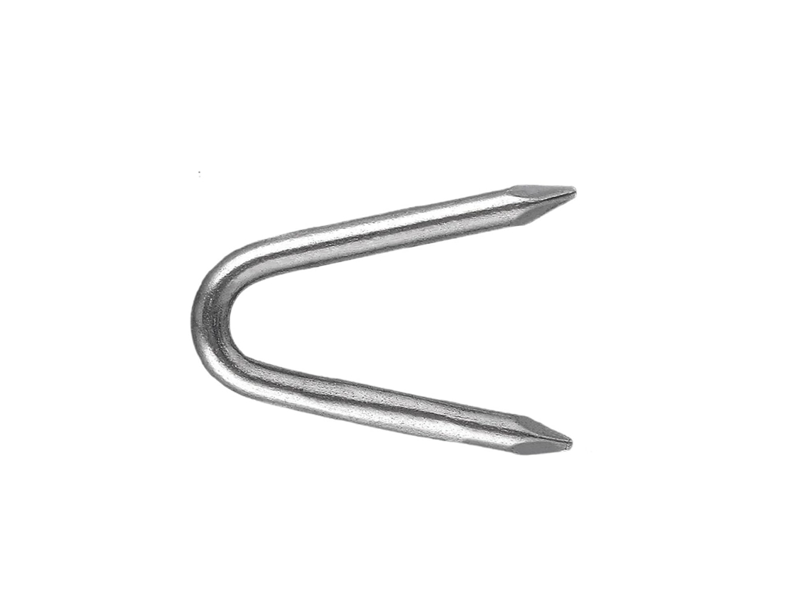 1 Saco De Grampos Em Forma U, Fixadores De Malha Arame Aço 1, 5 Polegadas Para Postes De Cerca, Jardim, Recintos Para