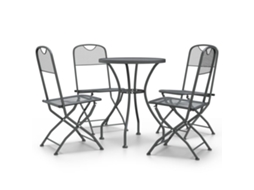 Garden Dining Set, Garden Dining Sets Vidaxl Antracite Malha (ø 60 Cm Table)
