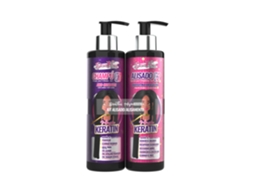 Dona Flora Magic Keratin Pack Escova Progressiva Brasileira 2x300ml