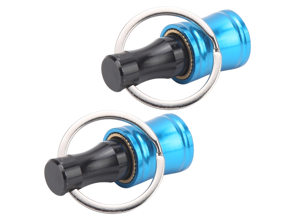 2 Peças De Porta Brocas De Parafusadeira Chaveiro Barra Extensível Adaptador De Liberação Rápida Ferramenta De Liga De Alumínio Azul