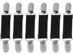 Abaodam Conjunto De 3-pares Clipes Antiderrapantes Para Almofadas E Lençóis, Em Liga Metálica, Fechamento Seguro Para
