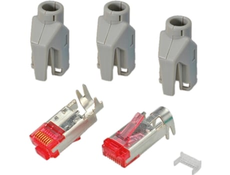 Conector RJ45 Hirose, TM21 cinza, 50 peças, 3 elementos, Cat. 6, fabricante Hirose (h7641.12 50)
