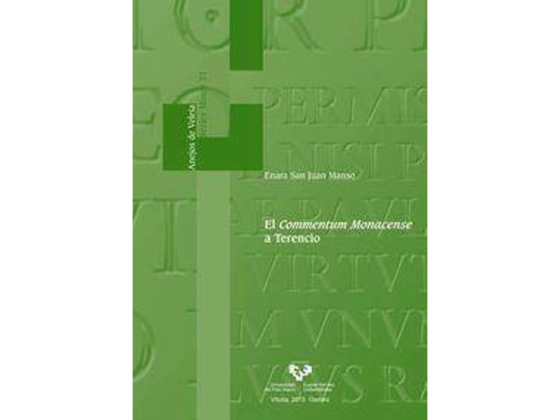 Livro El Commentum Monacense A Terencio de Enara San Juan Manso (Espanhol)
