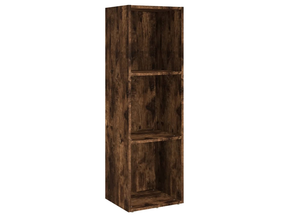Estante/Móvel TV Carvalho Fumado MAISON EXCLUSIVE em Derivados Madeira (36x30x114 cm)