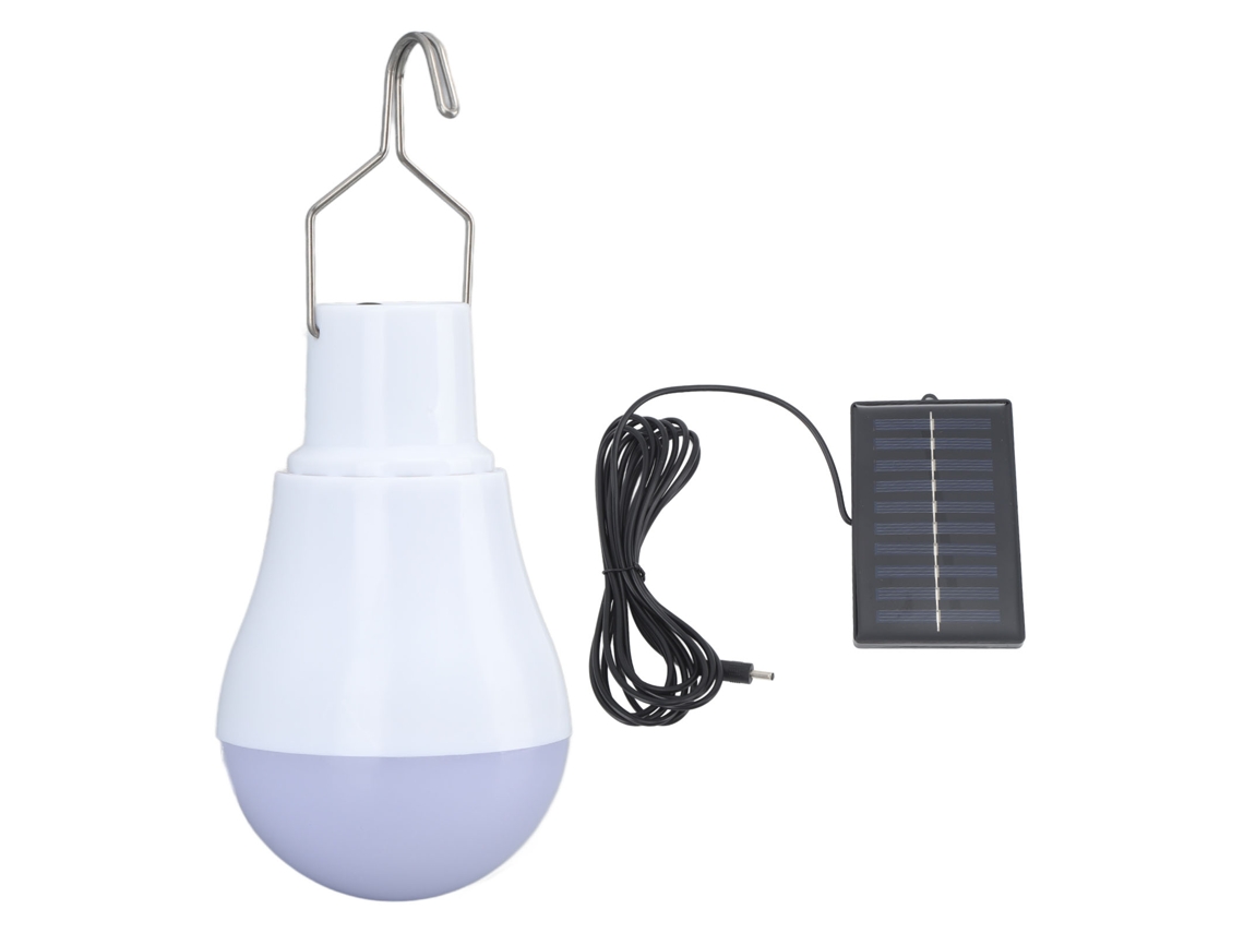 2026 bombilla Solar com Painel Led, Bateria de 500mah, Gancho, Luz Branca para Emergências, Camping e Barracas