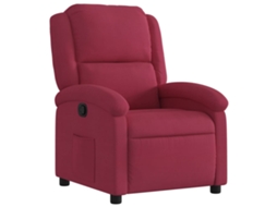 Recliner Chair, Recliner Chairs Vidaxl Vermelho Veludo
