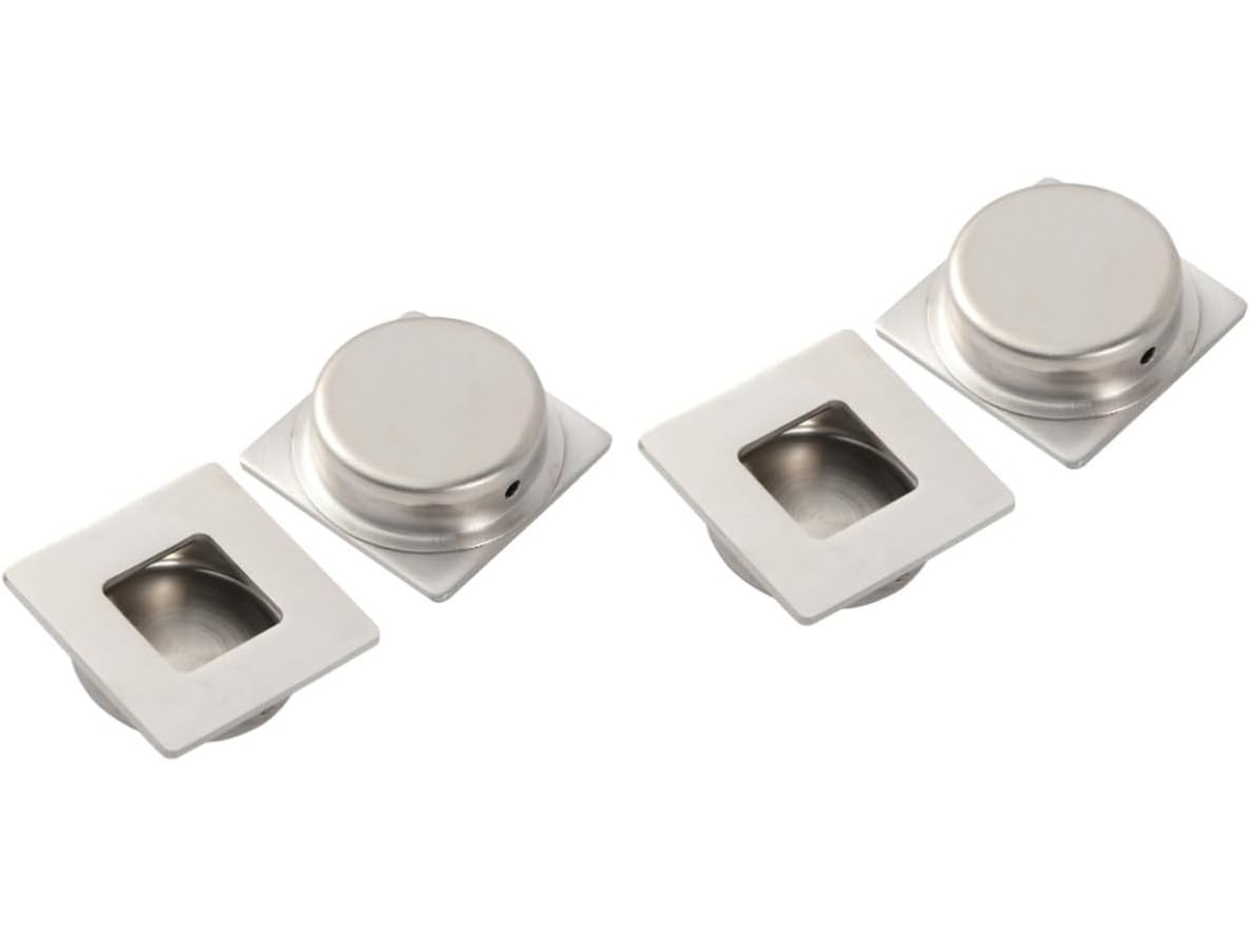 Jojofuny 2 Conjuntos De Puxadores Porta Em Aço Inoxidável, Design Moderno E Minimalista, Para Guarda Roupa, Armário E