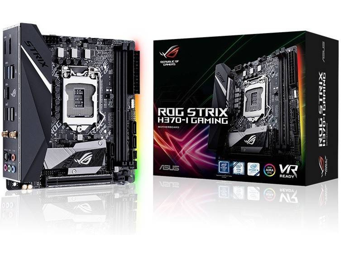 Motherboard ASUS Rog Strix G370I Gaming (Socket LGA 1151 Intel H370 Mini ITX) Worten.pt