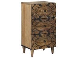Vidaxl Buffet Castanho 40 X 33,5 X 75 Cm Madeira De Manga Maciça