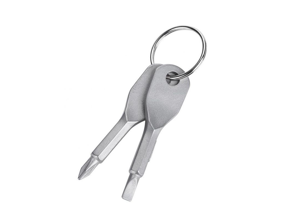 Conjunto de Chaves de Fenda Mini Llavero de Aço Inoxidável Portátil para Camping, Viagens e Ferramenta Edc