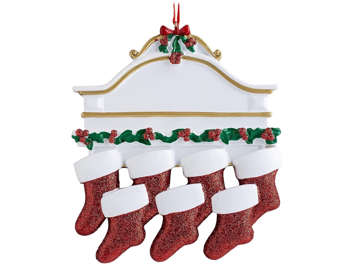 Laxiscreed Guirlanda De Natal Com Enfeite De Meia Para Decoração Festiva