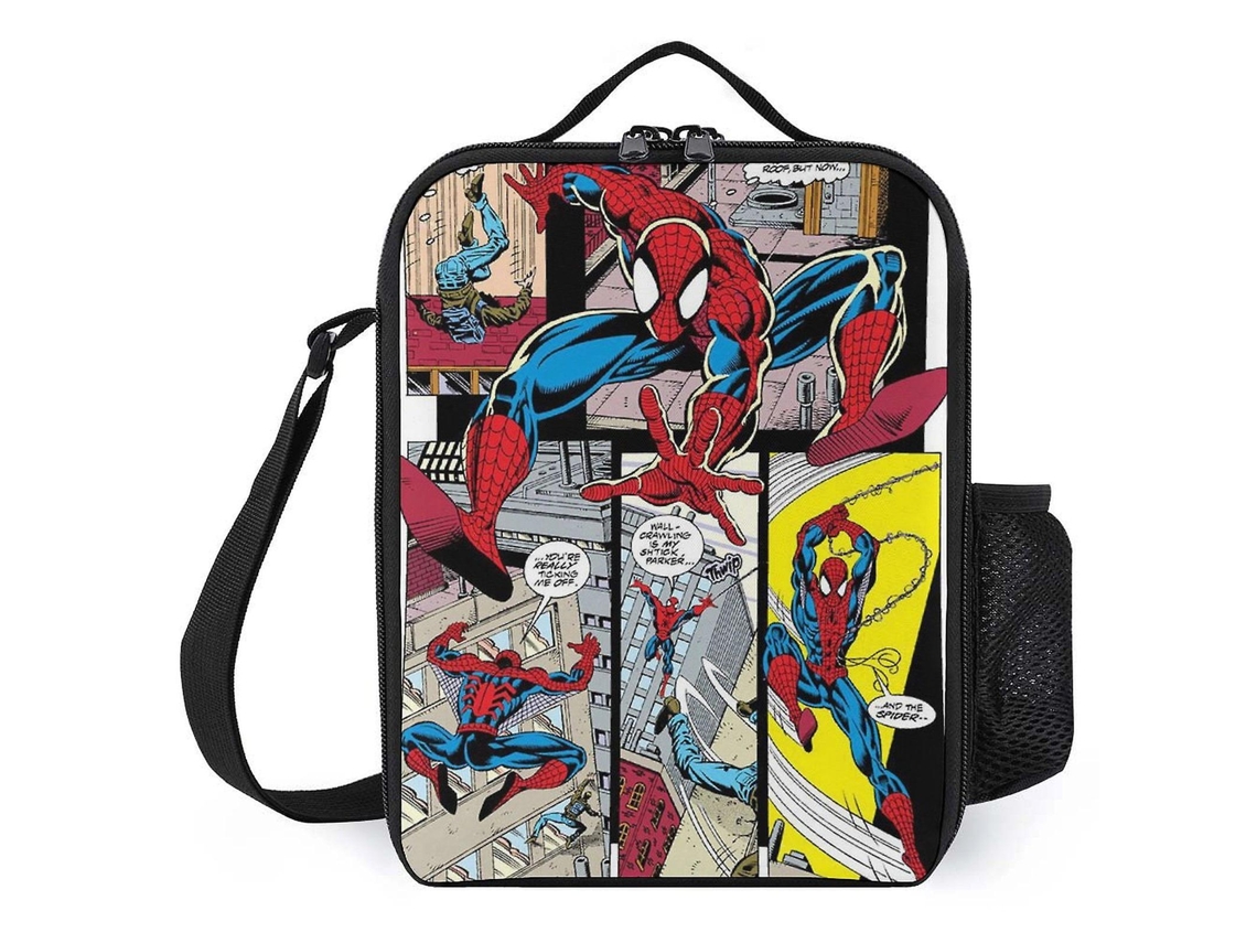 Lancheira do Homem-Aranha para meninas e meninos, Gadgets do Homem-Aranha para crianças, Material escolar, Lancheira térmica Aquaforge