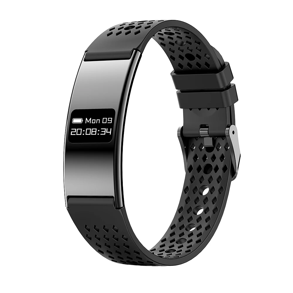 (pulseira Totalmente Preta) Pulseira Inteligente, À Prova D'água Ip68, 2,88 Mm, Lembrete De Chamada.