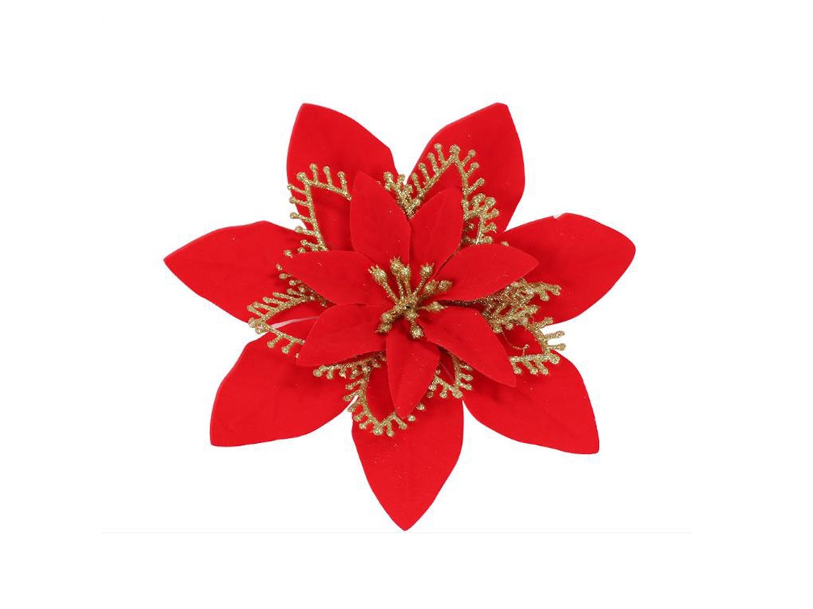 Laxiscreed Flores Natalícias De 20cm Para Decoração Festiva De Natal E Férias De Alta Qualidade