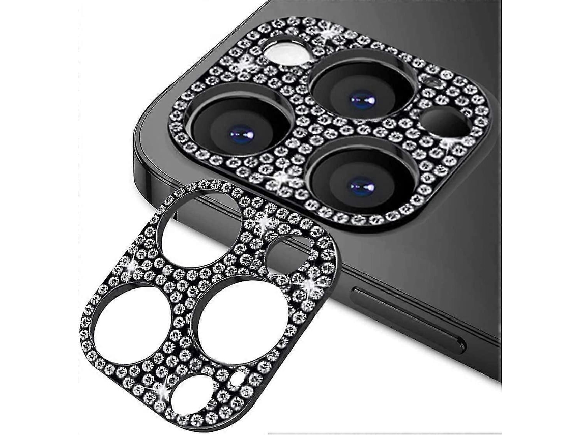 Protetor De Câmera Com Glitter Diamante Compatível Iphone 13 Pro/iphone Pro Max-aquaforge
