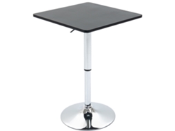 Mesa de Barra Ajustável, Rotativa 360°, Preto Prata, S/MARCA