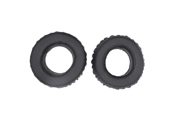 2 Peças De Almofadas De Couro Proteico Para Fones De Ouvido Mdr-xb700