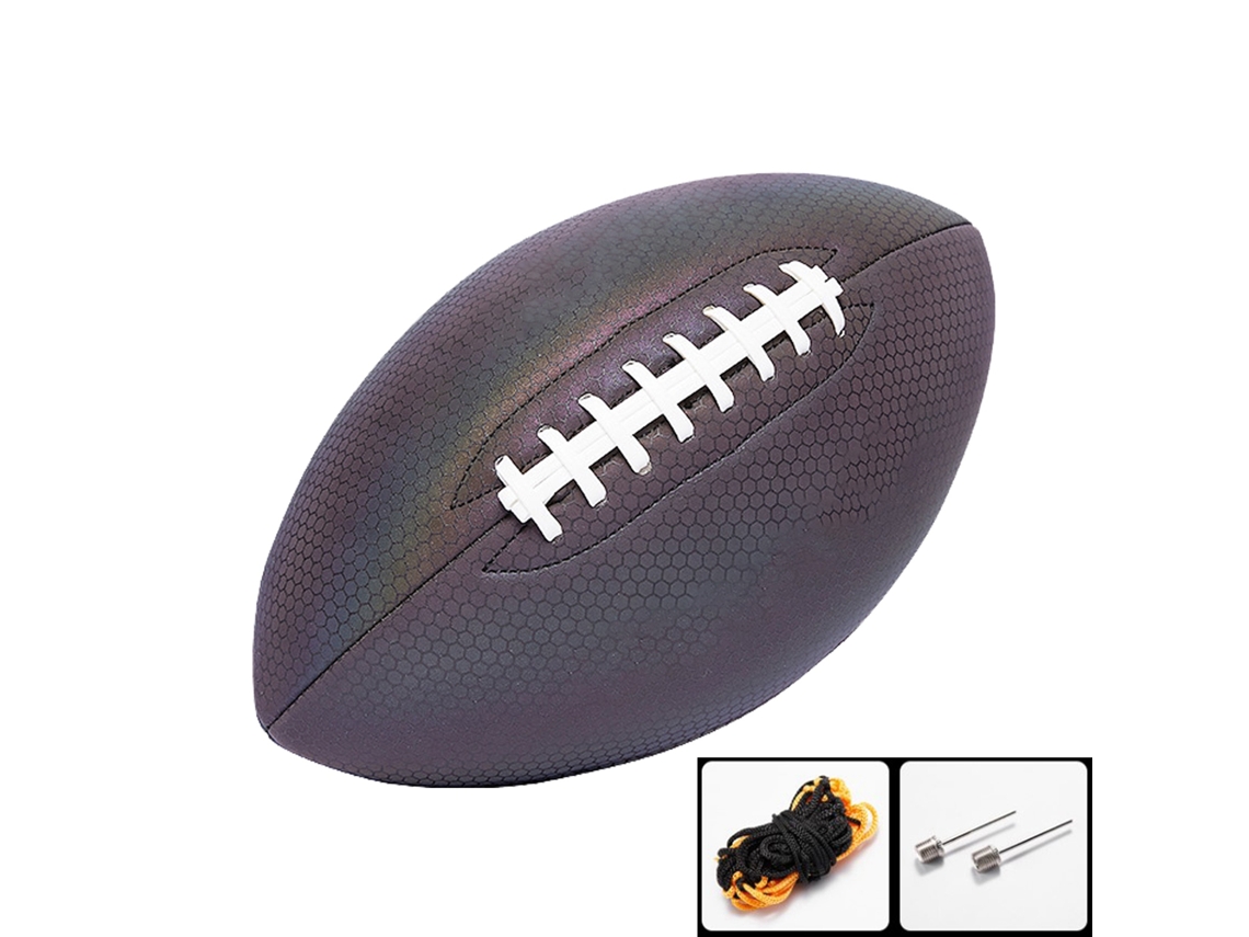 Rebe-pelota De Fútbol Americano Reflectiva Luminosa Fluorescente Estándar Pu Para Juego Y Entrenamiento