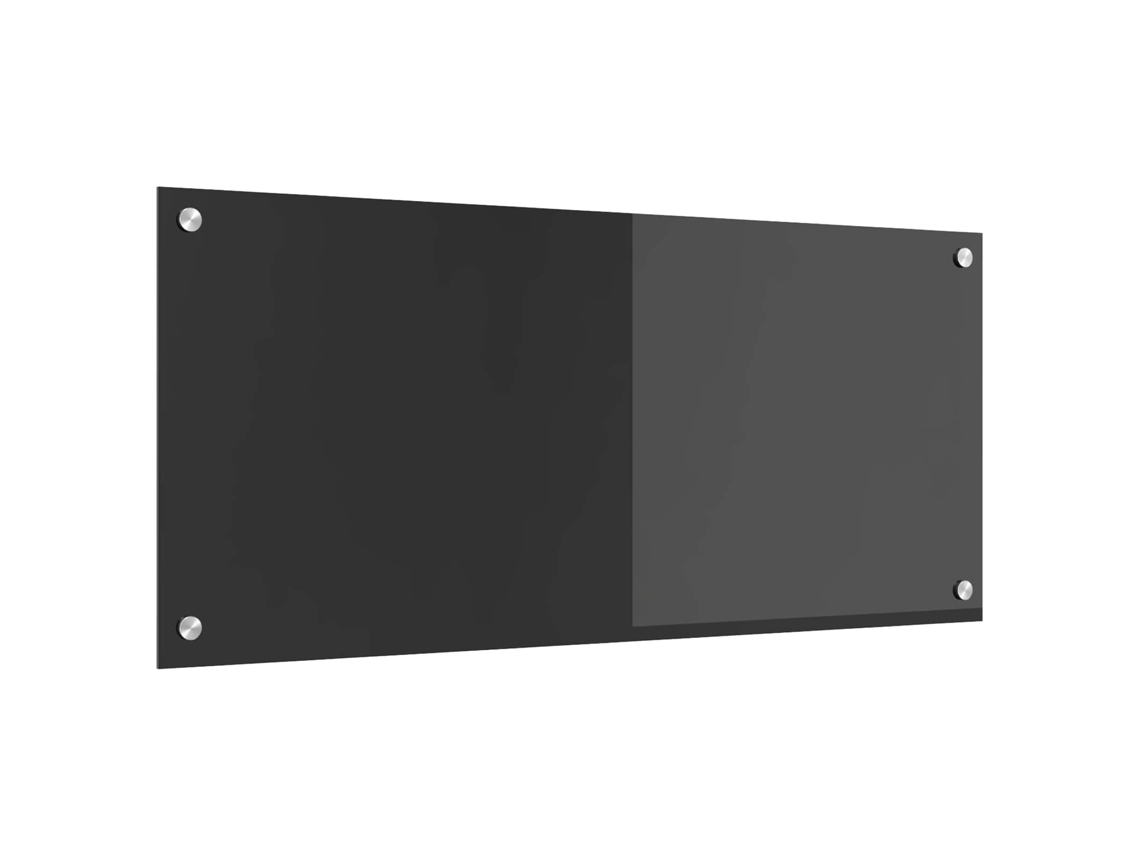 Vidaxl Painel De Cozinha Cinza Escuro 90 X 40 Cm Vidro Temperado