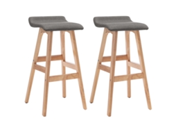 Bar Chair, Bar Chairs Vidaxl Cinzeto Tecido (n/a)