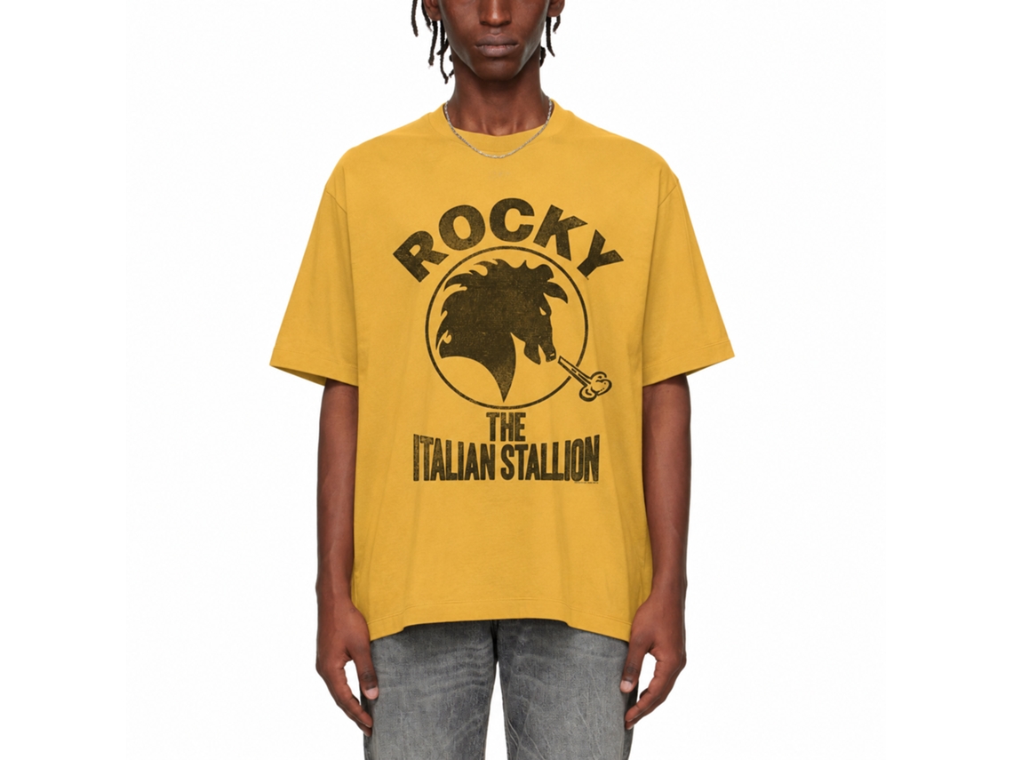 Rockinstone Rocky Movie Itallionstallion Solid Ginger Adult T-shirt Size:m