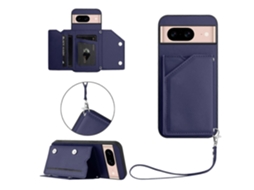 Capa Com Suporte Para Cartão E Alça De Pulso Para Google Pixel 8a