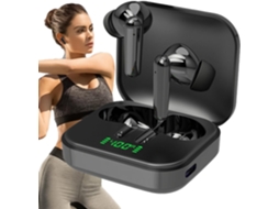 Fones De Ouvido Intra Auriculares Sem Fio 5 3com Cancelamento Ruído Ativo Para Esportes E Música