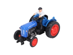 Brinquedo Trator Agrícola Simulação Liga Plástico Para Crianças Azul