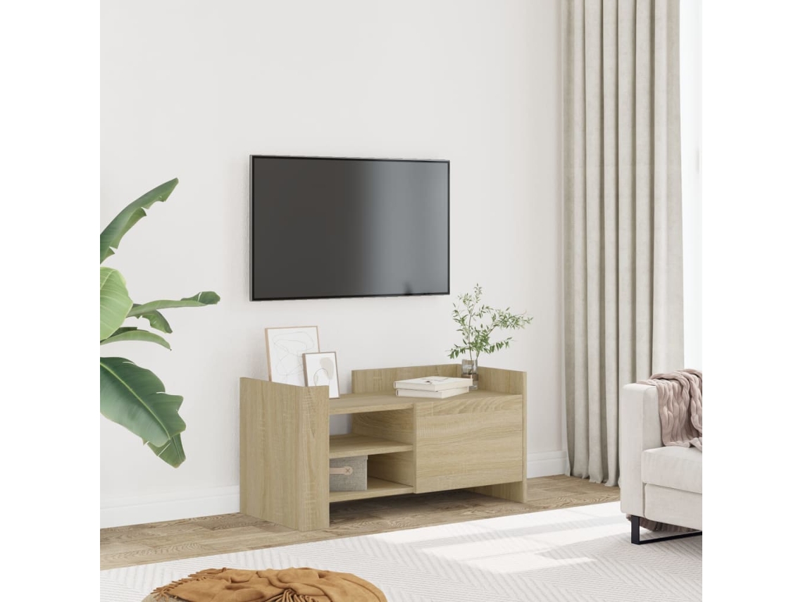 Vidaxl Móvel De Tv 80x35x40 Cm Derivados De Madeira Carvalho Sonoma