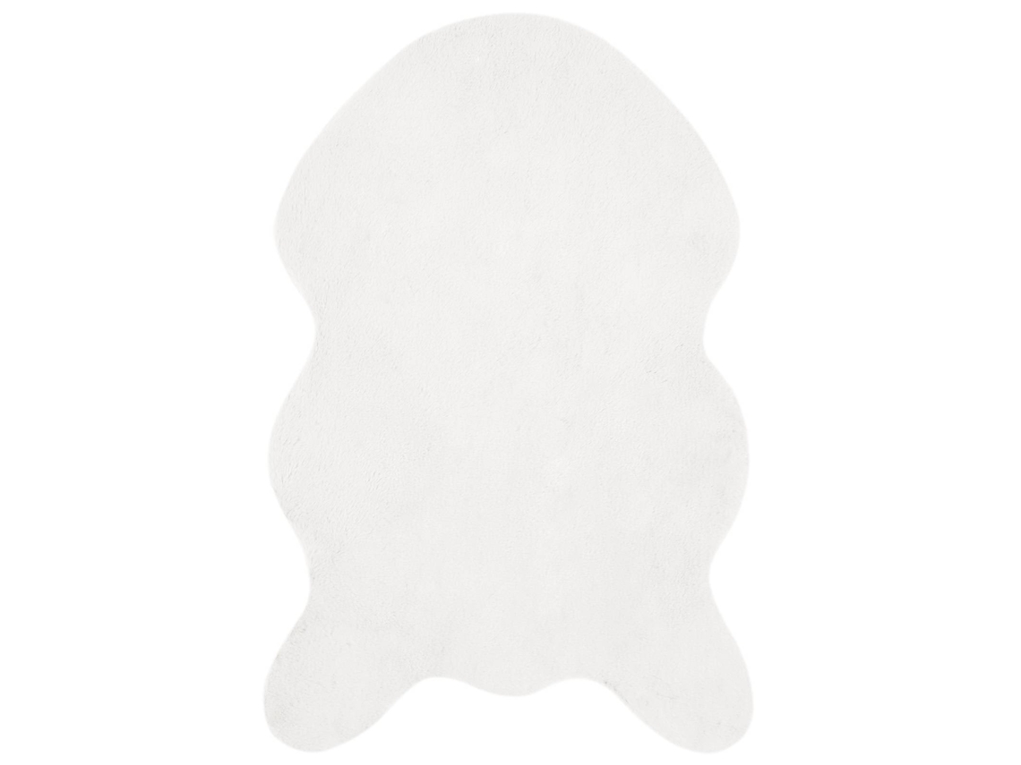 Conjunto 1 Tapete Macio Vidaxl Branco Poliéster (50 X 80 Cm)