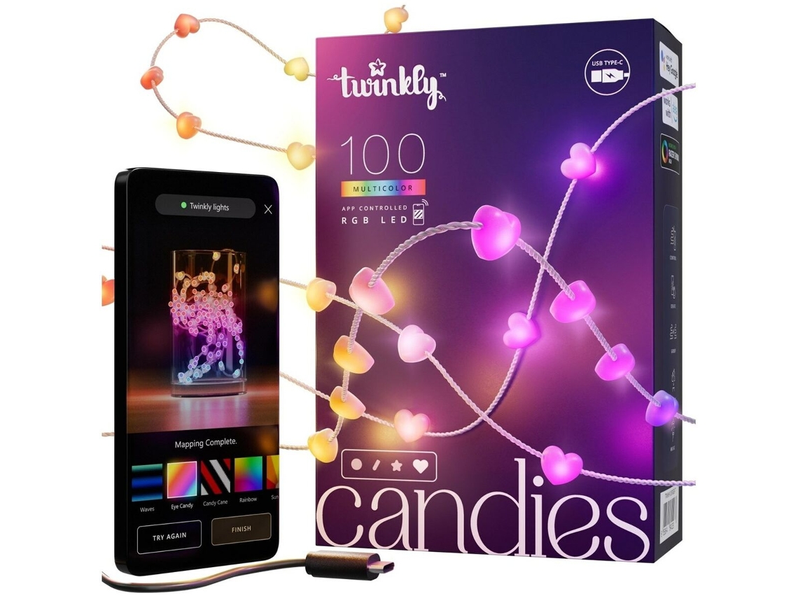 Grinalda de Luzes LED TWINKLY TWKH100RGB-T (Multicolor)