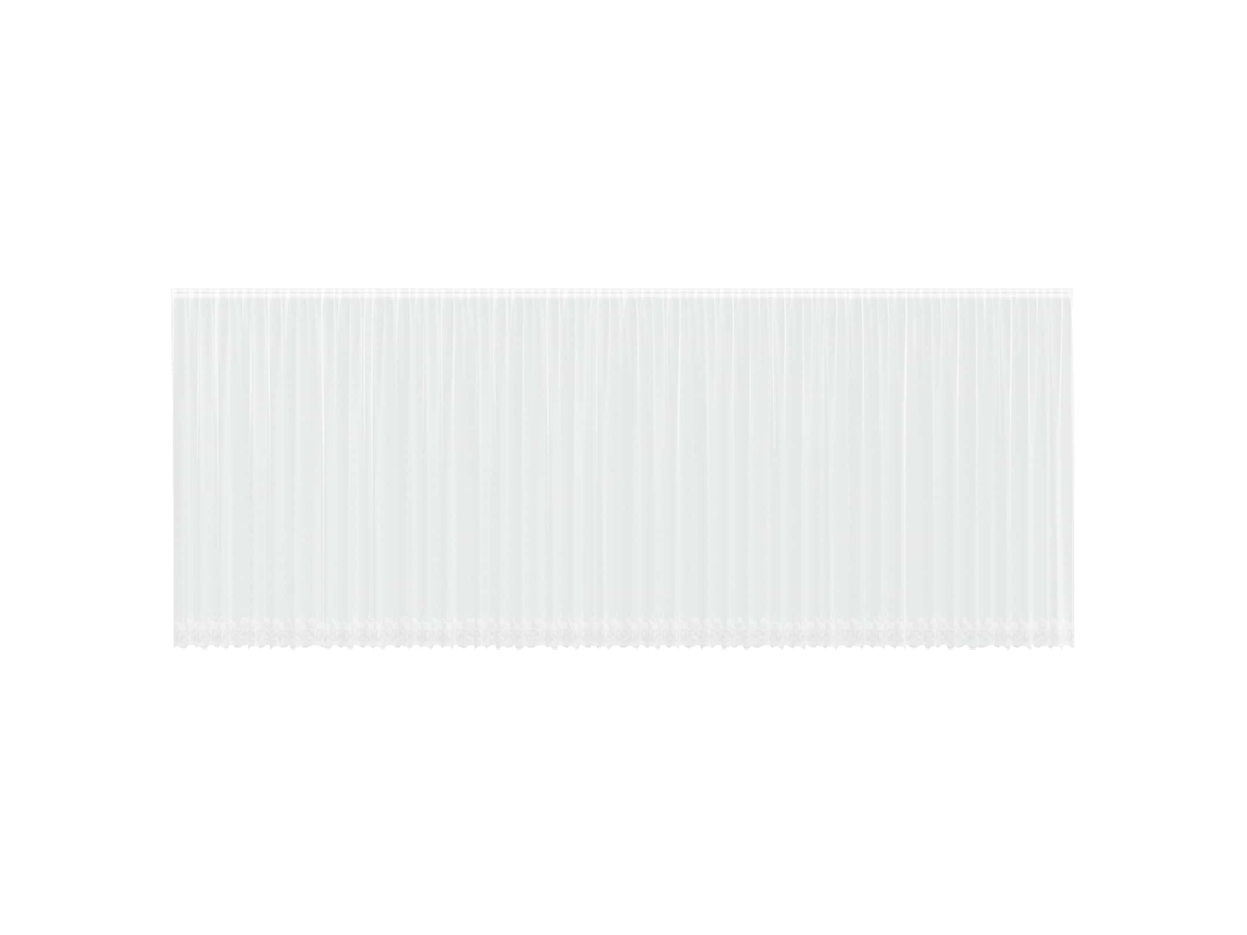 Maison Exclusive - Cortina De Renda Com Cortinas Branco 260 X 1200 Cm Poliéster